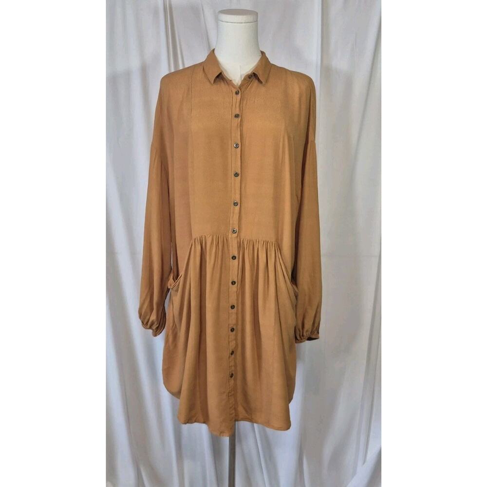 Free People We The Free Brown Dress Small